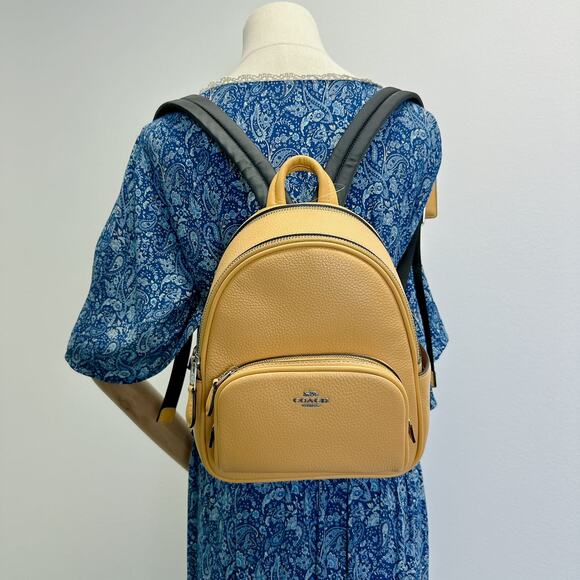 Coach CR284 Mini Court Backpack IN HONEYCOMB - Picture 1 of 12